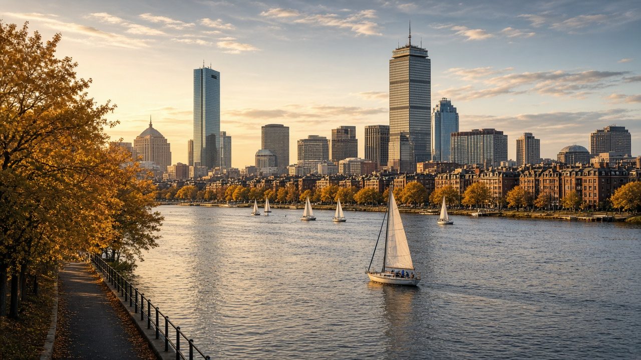 Boston skyline for personal development events