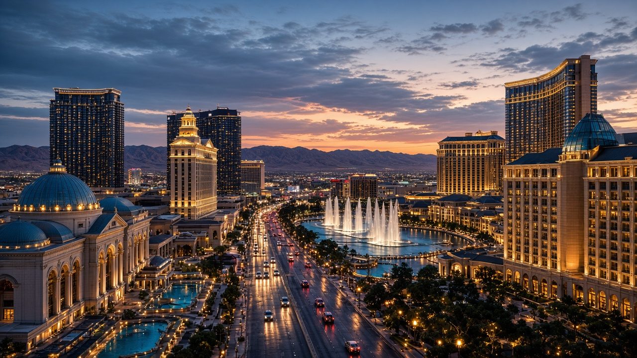 Las Vegas skyline for personal development events
