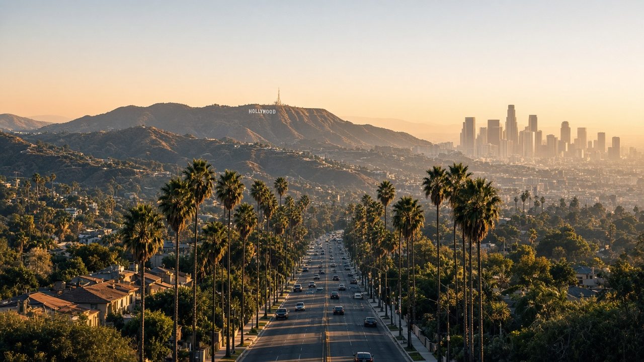 Los Angeles skyline for personal development events